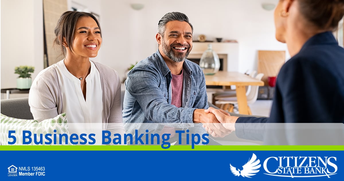 Five Business Banking Tips