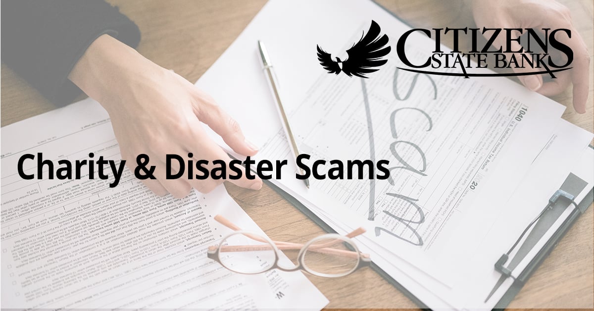 Protect Yourself from Charity & Disaster Scams