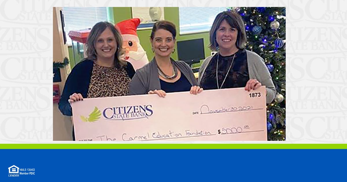 Citizens State Bank Gives Big on Giving Tuesday