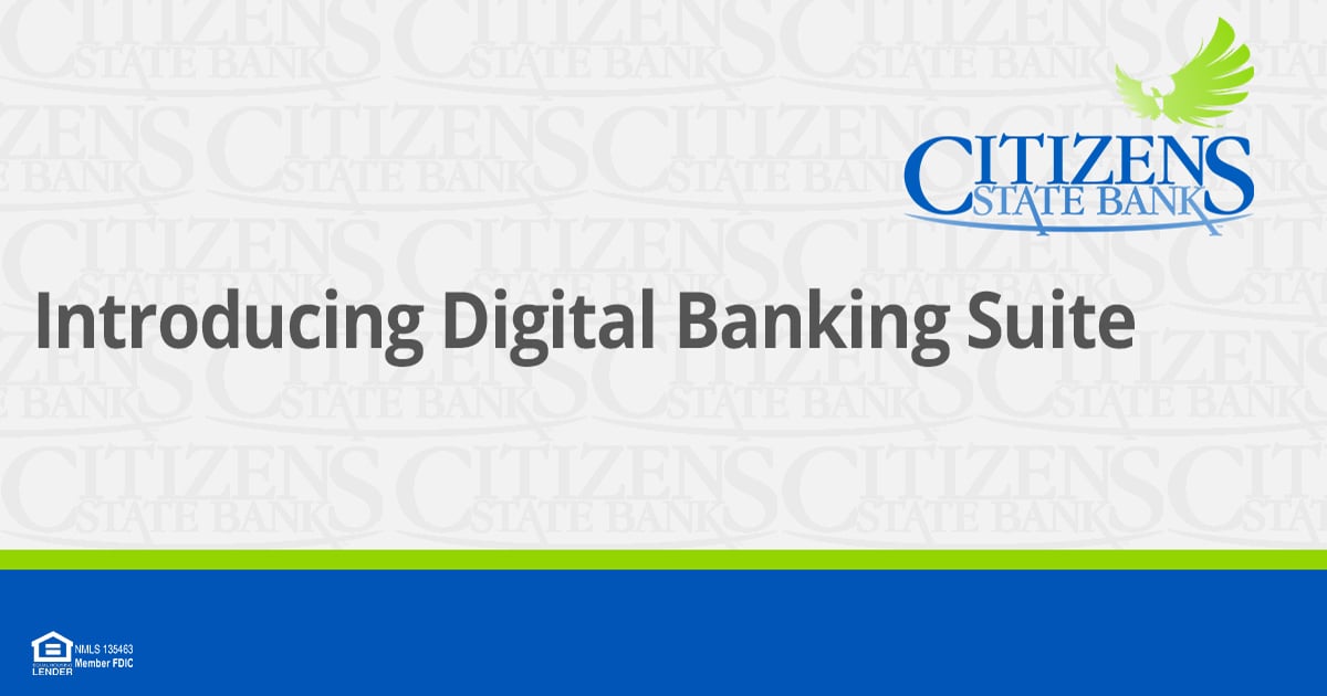 Introducing Digital Banking Suite