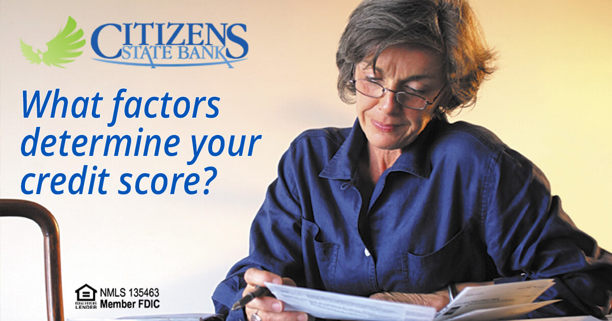 What factors determine your credit score?