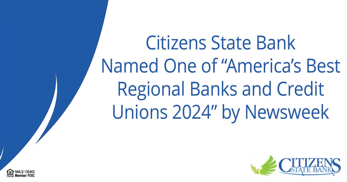 Citizens State Bank Named One of America's Best