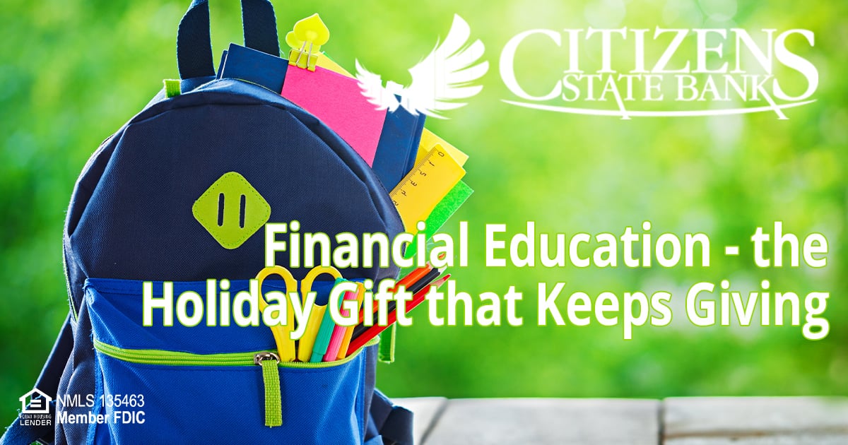 Financial Education - The Gift that Keeps Giving