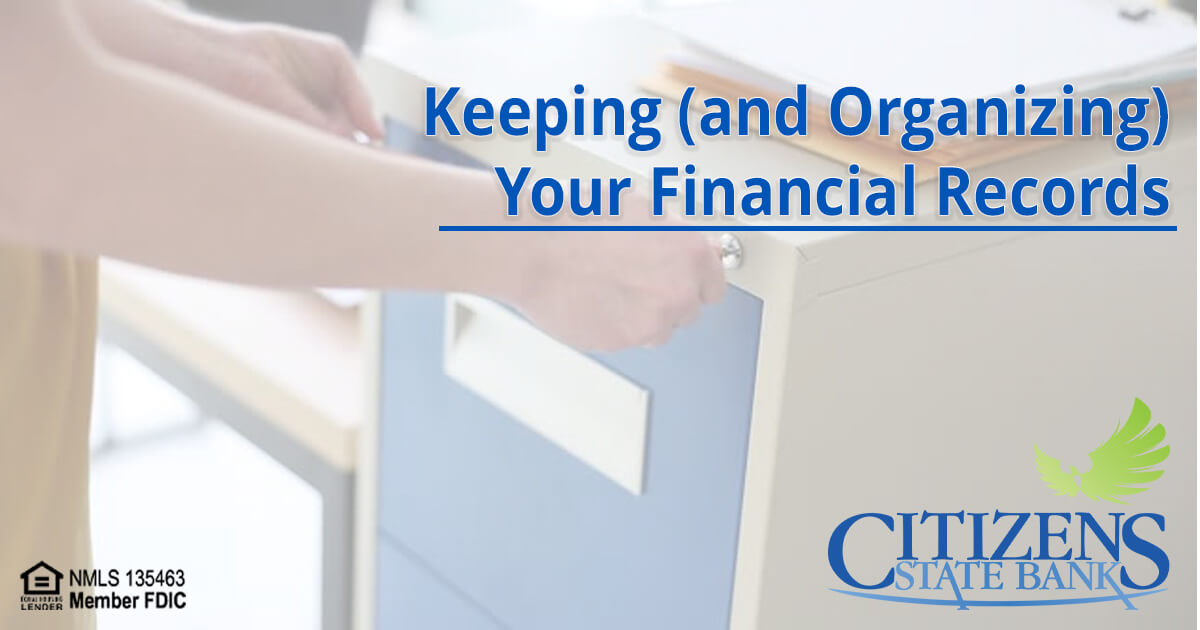 Keeping (and organizing) your financial records