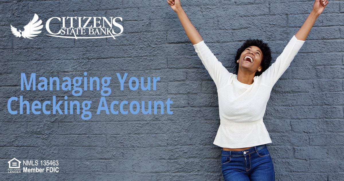 Managing Your Checking Account
