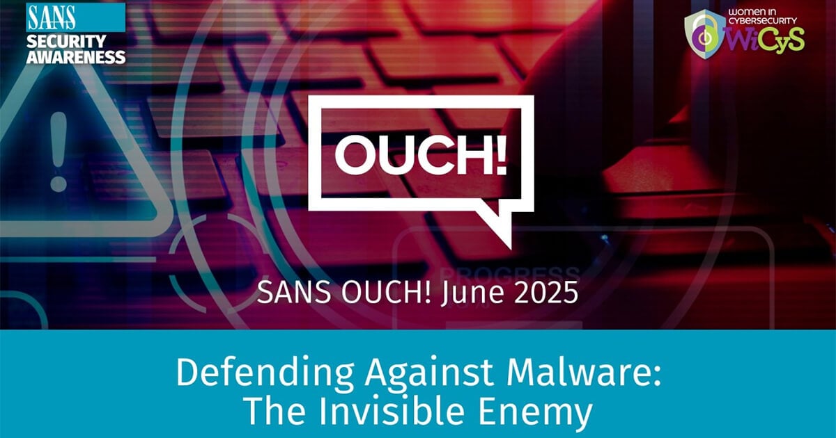 logo for the sans ouch newsletter and text