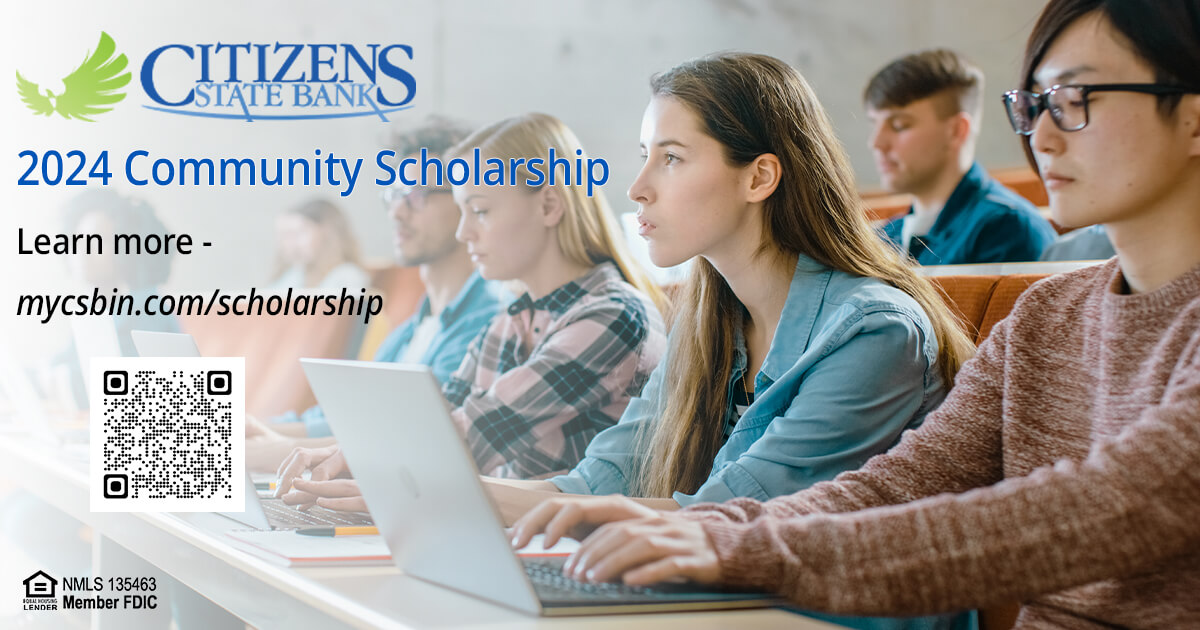 2024 Community Scholarship from Citizens State Bank